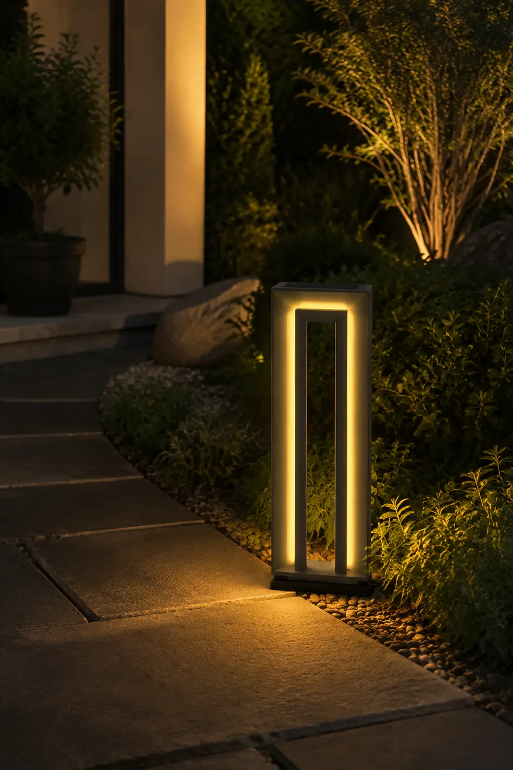Pena Außen-Wegeleuchte Rechteckig, Solar, 62CM Lang - Lumpaz