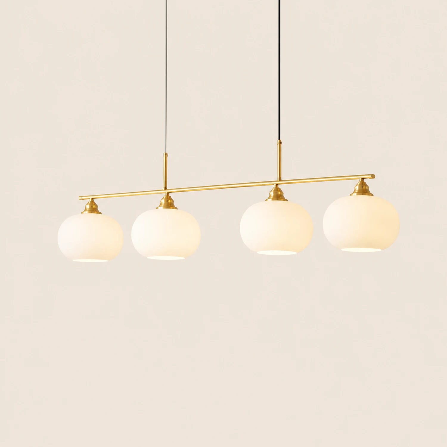Hailie Pendelleuchte, 2 Farben, 3/4-flammig,100CM/135CM Lang - Lumpaz