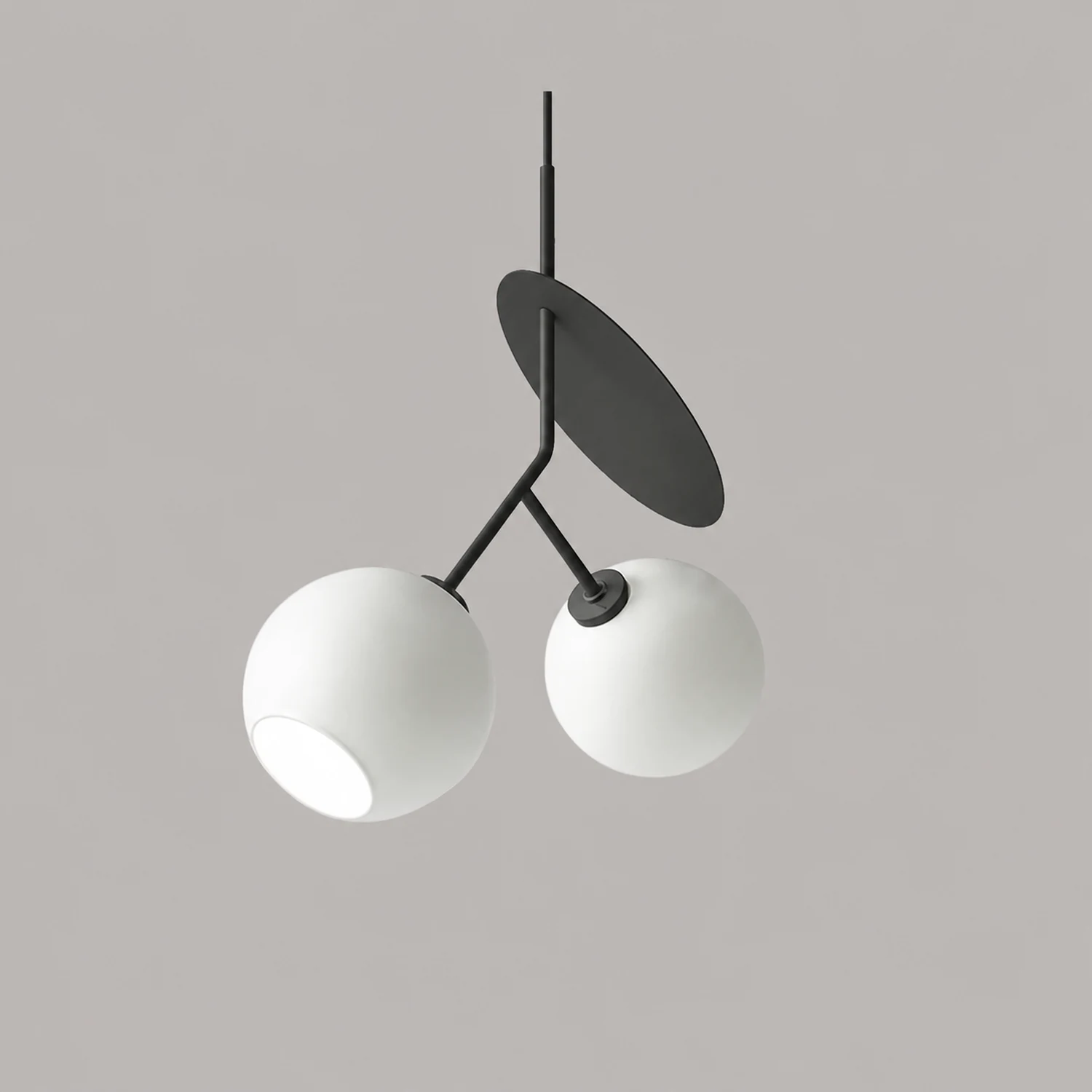 Valentina Kirsche Pendelleuchte, Metall & Glas, 3 Farben, ∅25/50CM - Lumpaz