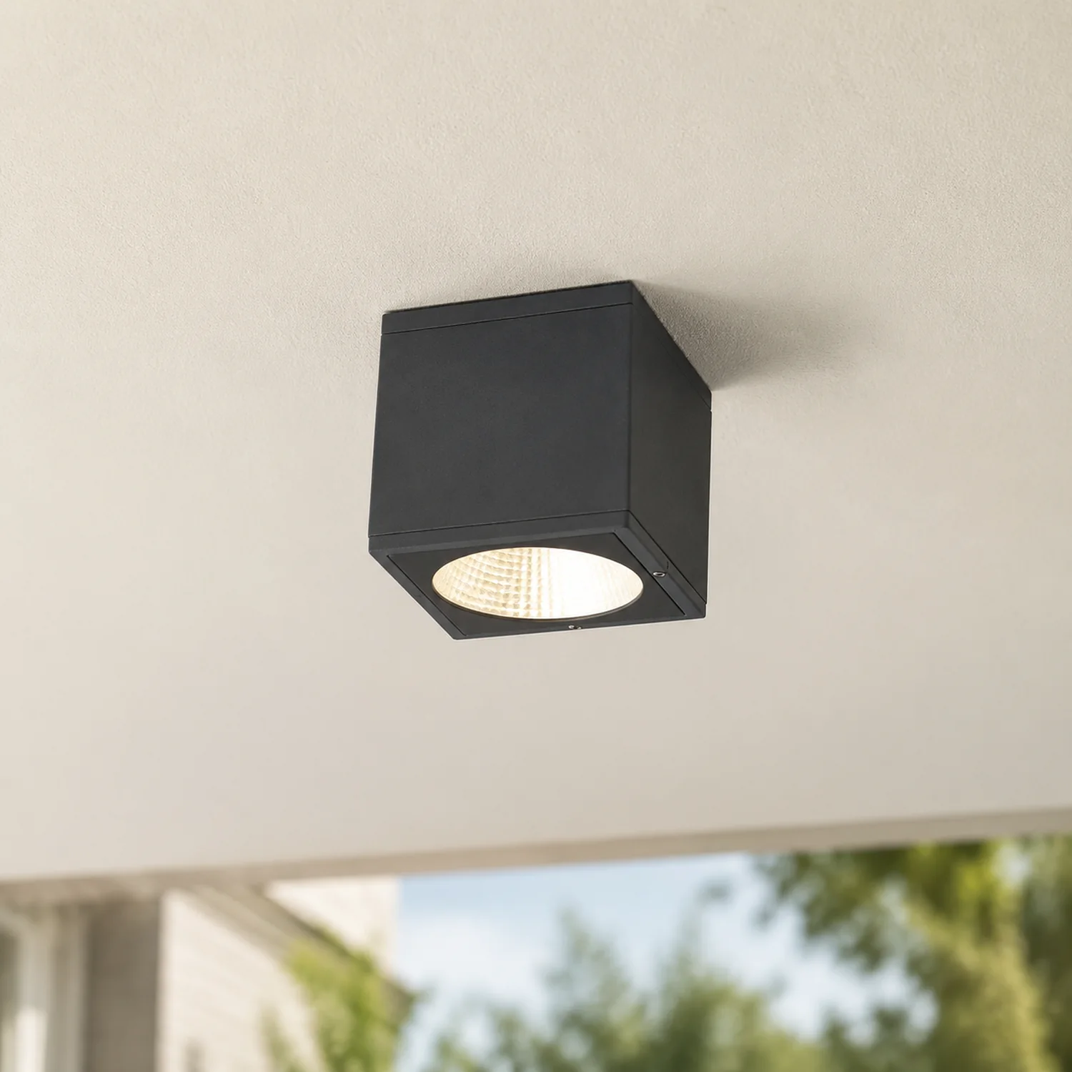 Orr Außendeckenleuchte Würfel, ∅12CM - Lumpaz