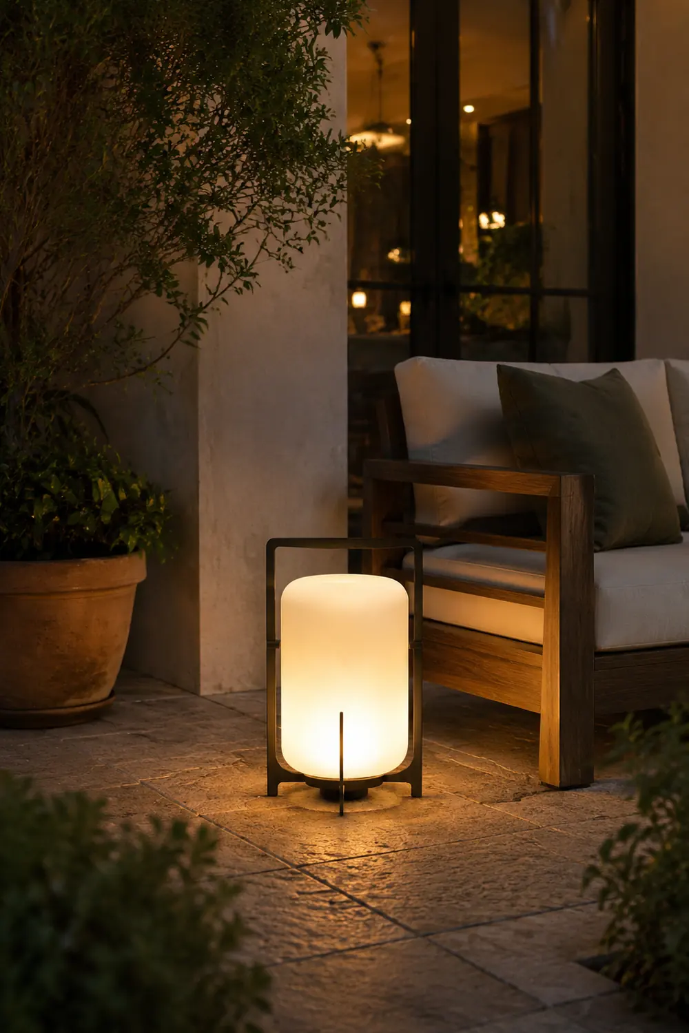 Pena Außenstehlampe Zylinder, Solar, 26/39/54CM Lang - Lumpaz
