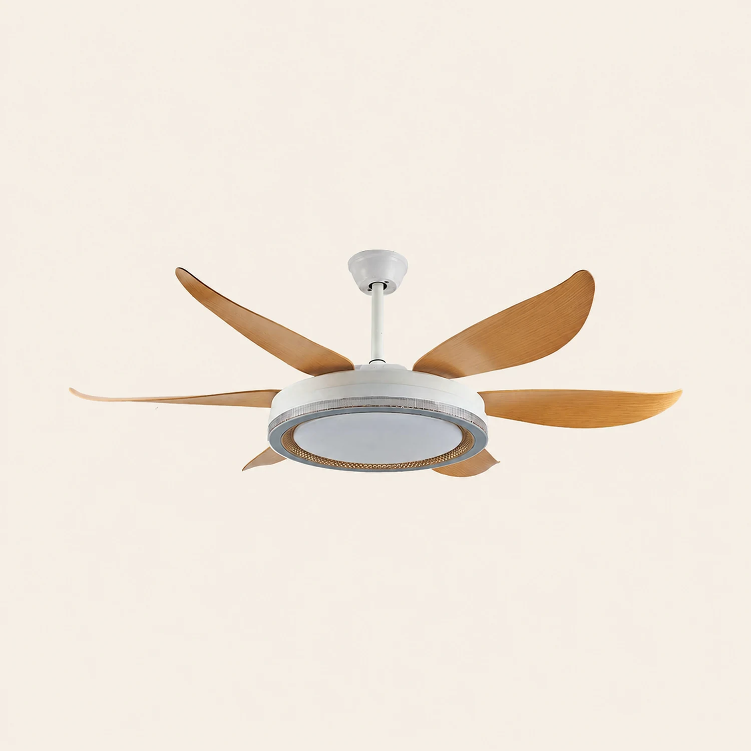Haydn 6-Blatt-Deckenventilator mit Beleuchtung, ∅130CM - Lumpaz