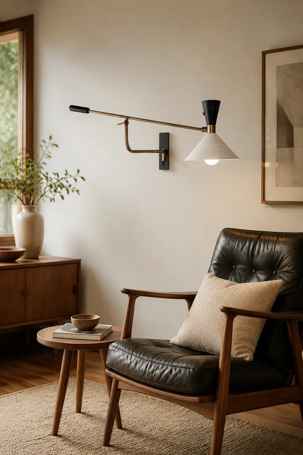 Carins Nordic Verstellbare Wandleuchte Weiß, 78CM Lang - Lumpaz