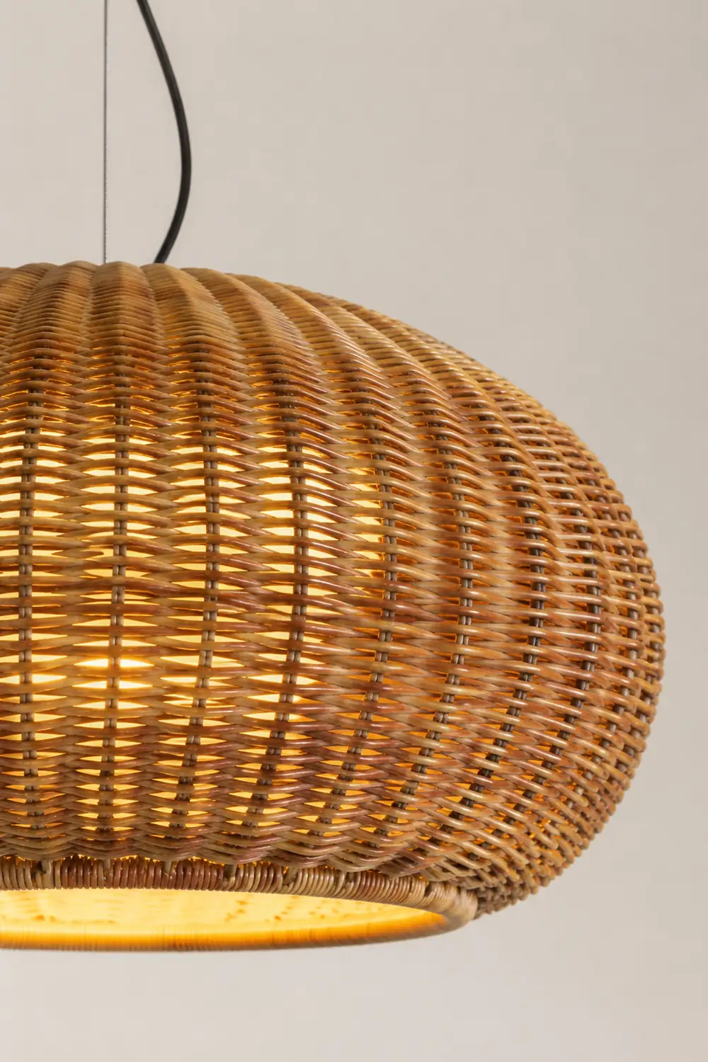 Ritta Außenpendelleuchte, Bambus, 16/38CM Lang - Lumpaz