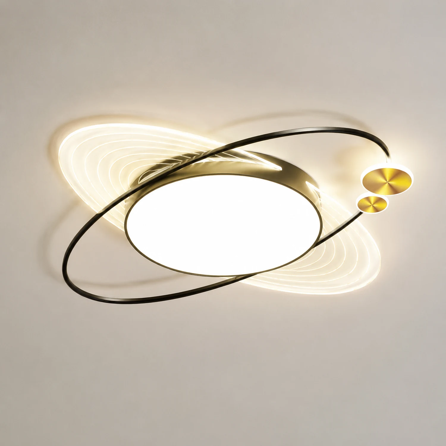 Lacey Modern LED Deckenleuchte Kreis-Design für Wohnzimmer Schlafzimmer, ∅58CM - Lumpaz