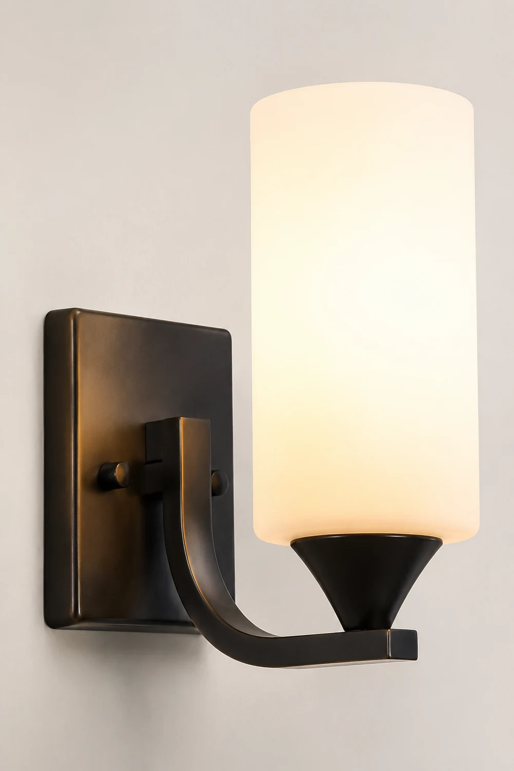 Eryn Spiegelfront Waschtisch-Wandleuchte, Metall, 1/2-flammig, 2 Farben - Lumpaz