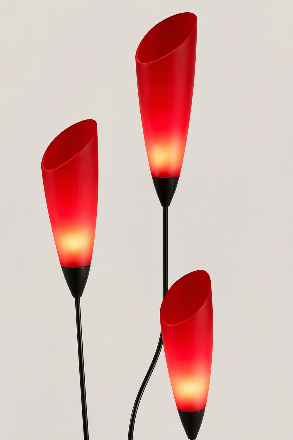 Bella Fackel Rote Stehlampe, 3-flammig, 168CM Lang - Lumpaz