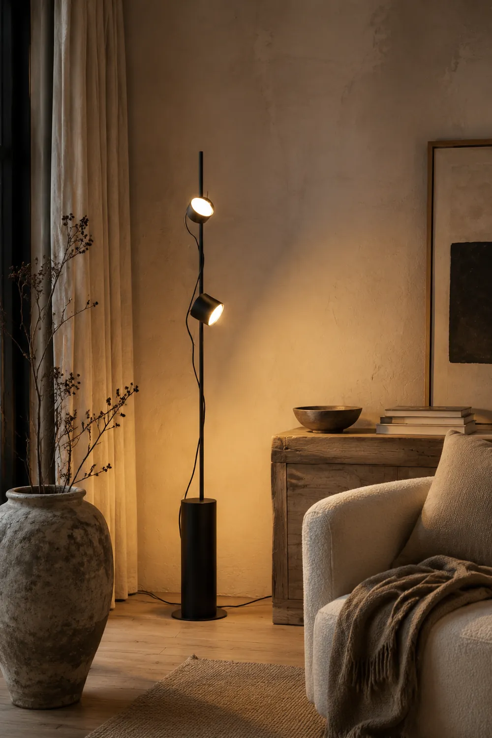 Avi Stehlampe, 2-flammig, 136CM Lang - Lumpaz