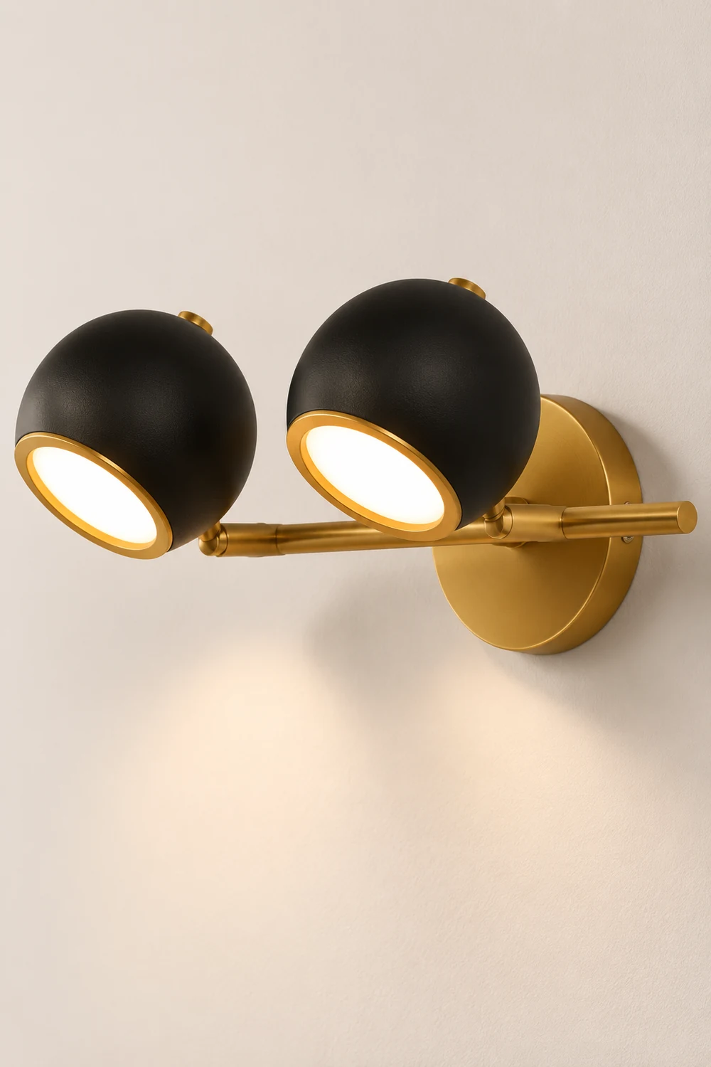 Leigh Globe Spiegel Front Vanity Wandleuchte, 1/2/3-flammig, 2 Farben - Lumpaz