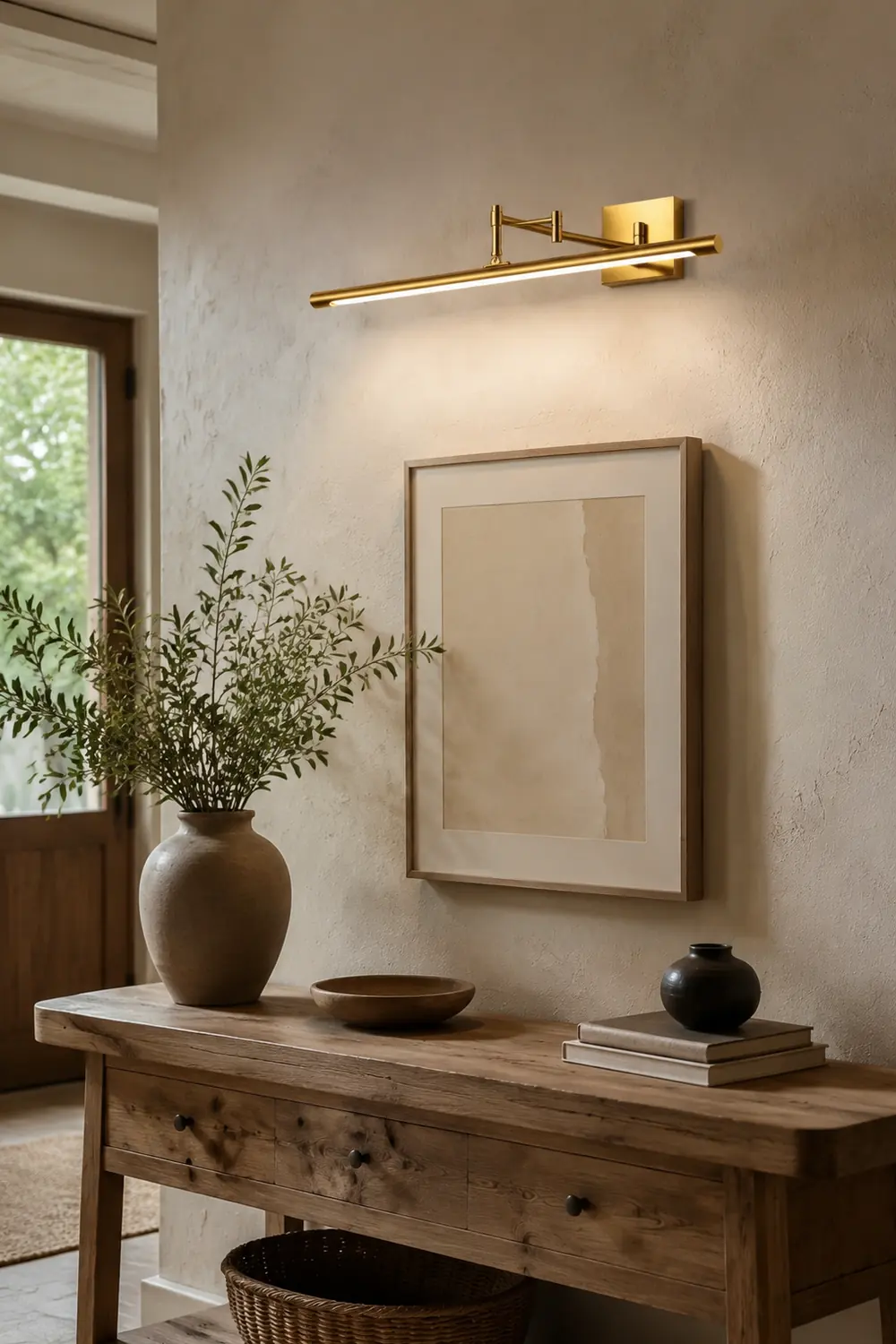 Edge Verstellbare Goldene Spiegelfront Waschtisch-Wandleuchte, Metall, 41/60/80CM Lang - Lumpaz