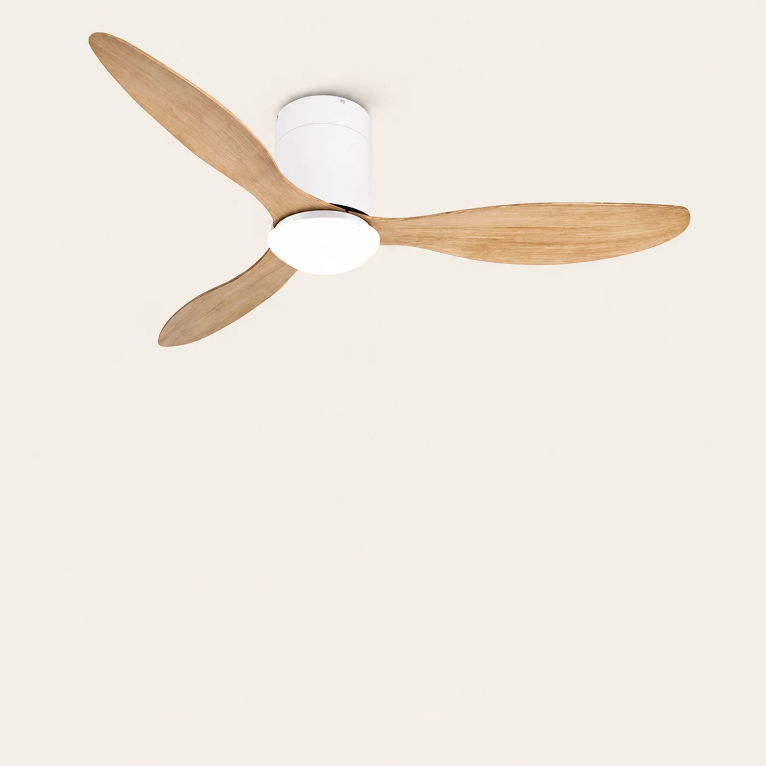 Walters 3-Blatt Weiße Deckenventilator mit Beleuchtung, 2 Farbe, ∅115CM - Lumpaz