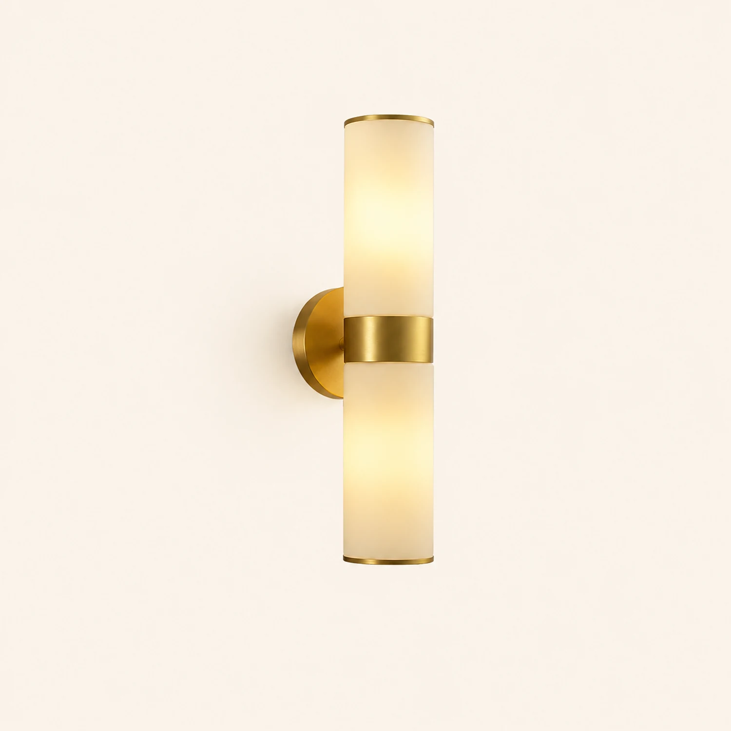 Leigh Zylinderspiegel Front Vanity Wandleuchte, 1/2-flammig, 22/39CM Lang - Lumpaz