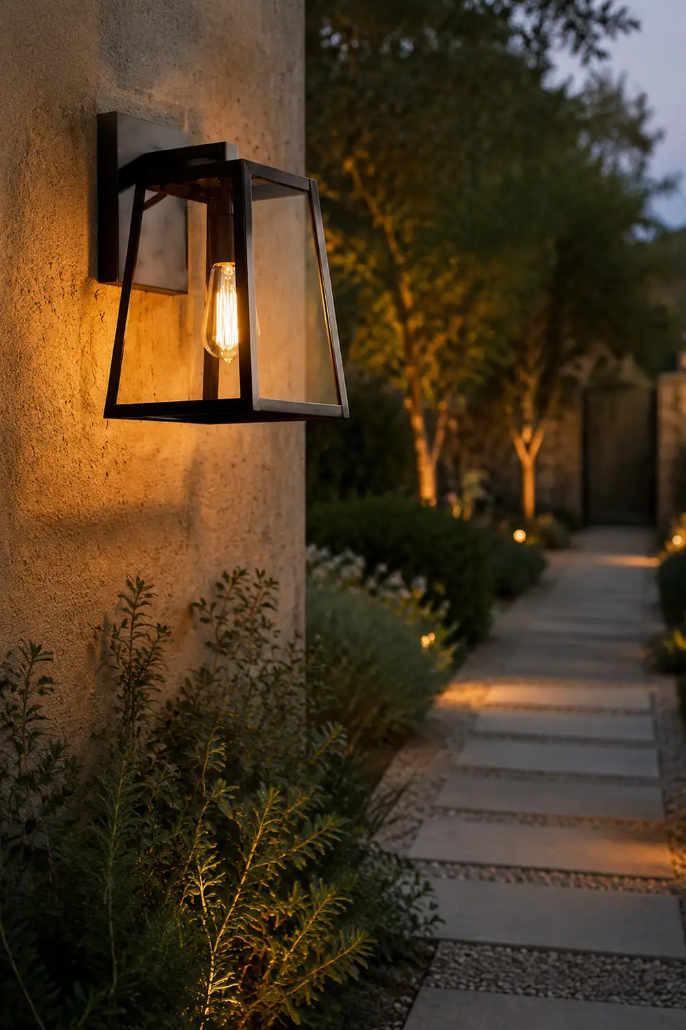 Alessio Schwarz Außenbereich Wandlampe, ∅20CM - Lumpaz