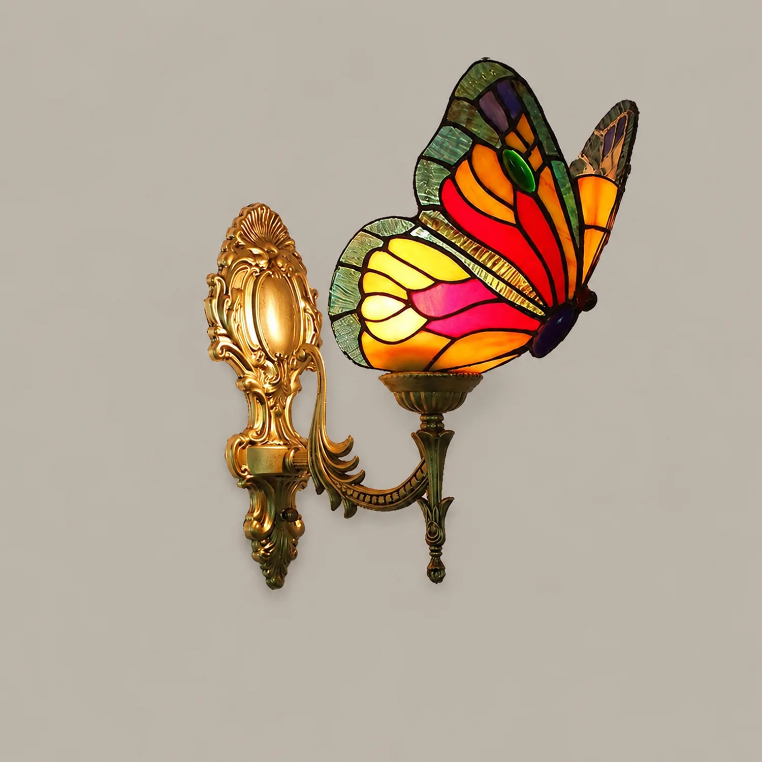 Kady Schmetterling Wandleuchte, 1/2/3-flammig, 4 Farben - Lumpaz