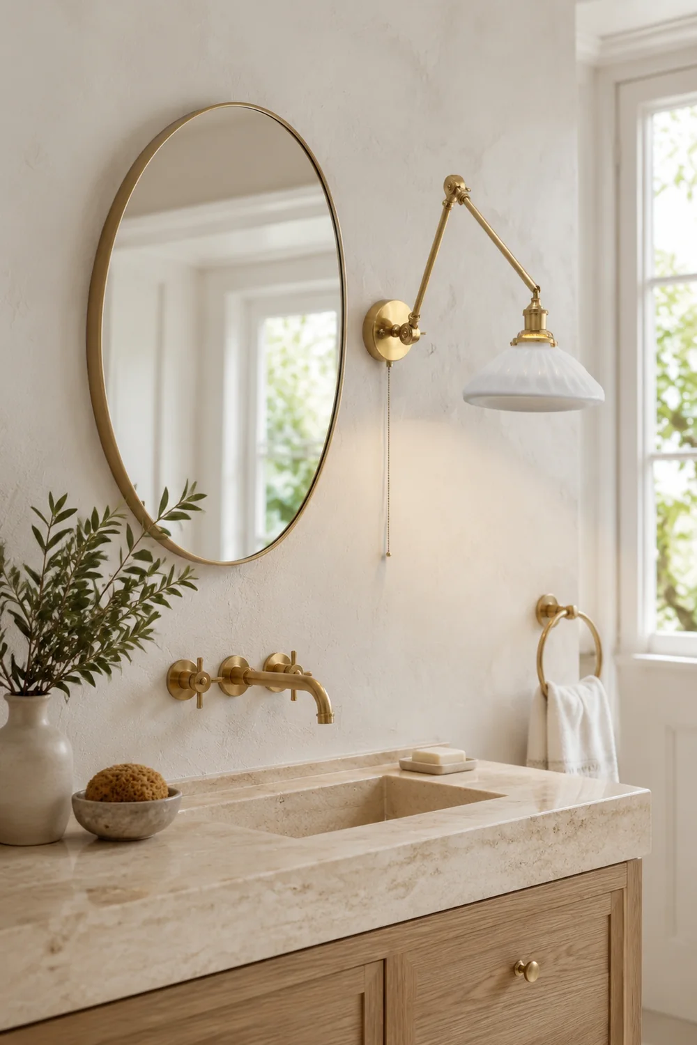 Carins Verstellbare Wandleuchte, Keramik & Metall, 4 Stil - Lumpaz