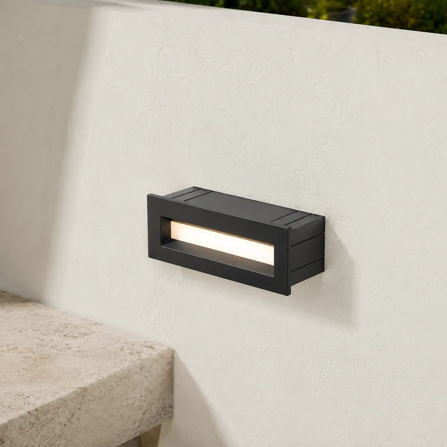 Orr Außen-Treppenleuchte Schwarz, 9/13CM Lang - Lumpaz