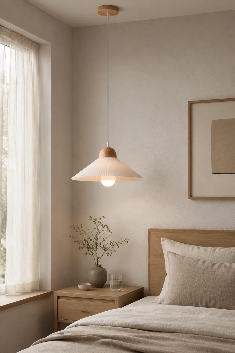 Ozaw Pendelleuchte Plissiert, ∅44CM - Lumpaz