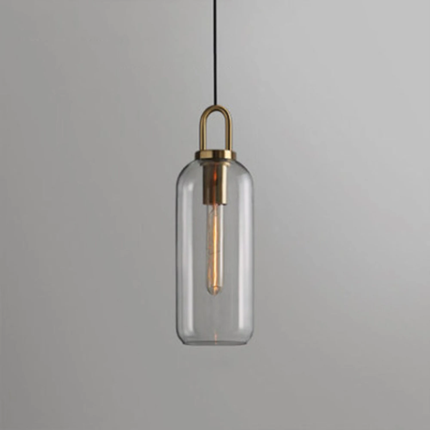 Hailie Pendelleuchte Klar /Matt Glas 2 Farbe, ∅13/15CM - Lumpaz
