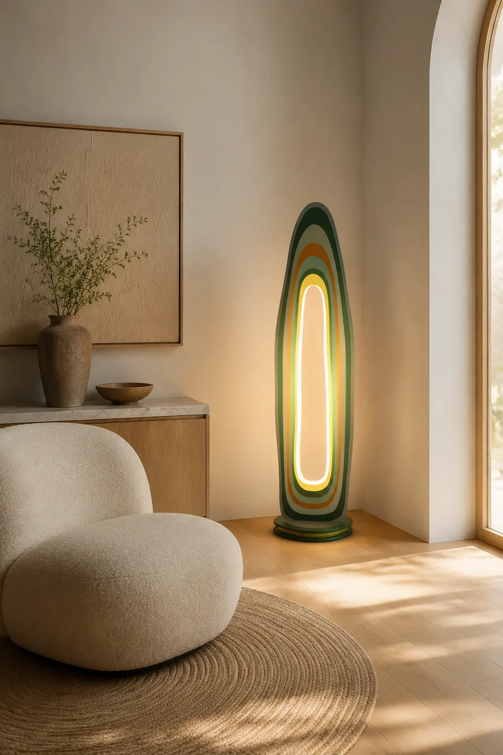 Salgado Landschaft Mehrfarbige Stehlampe - Lumpaz