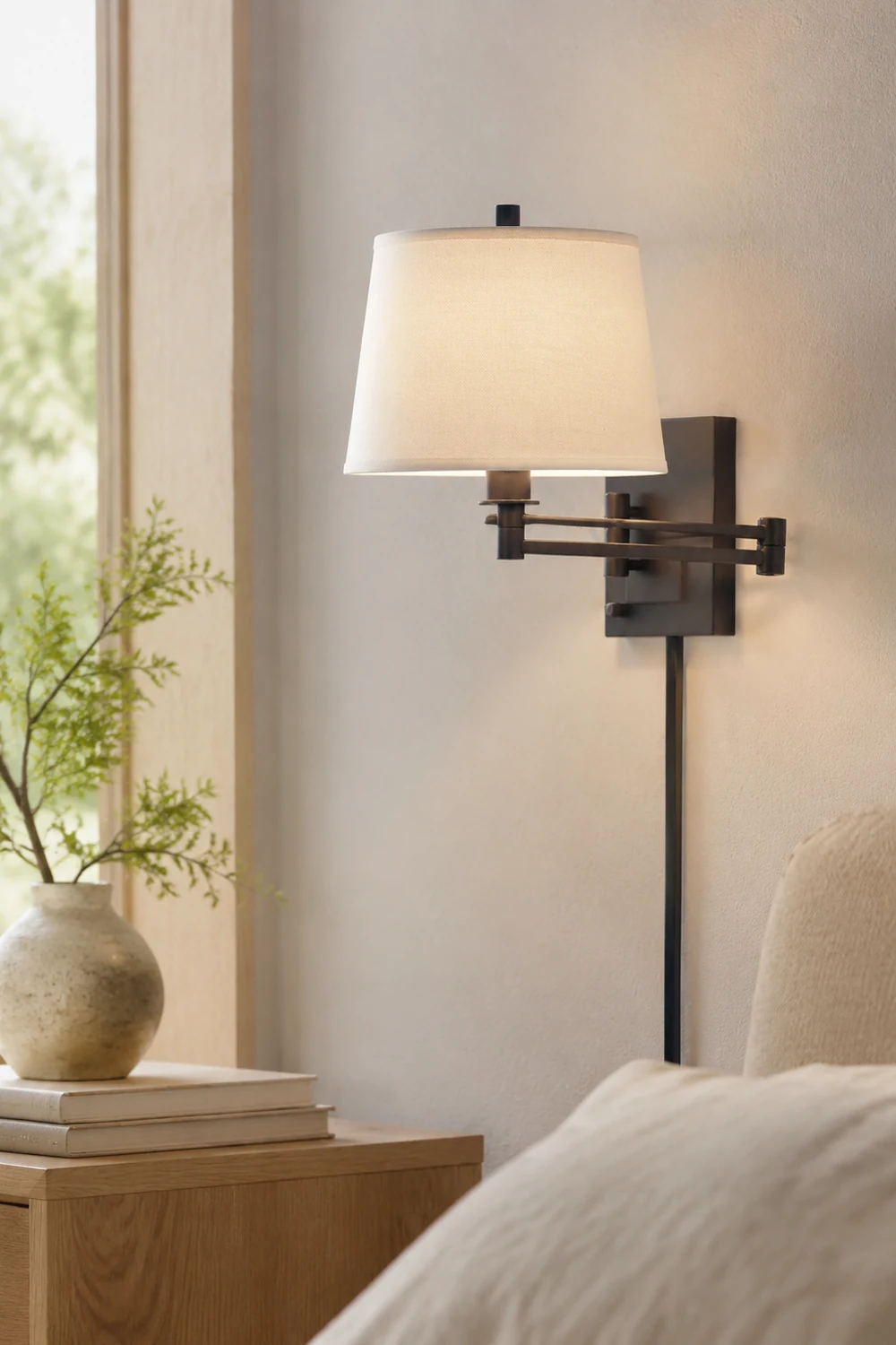 Eyrn Bronze Steckbare Verstellbare Wandlampe, ∅30CM - Lumpaz