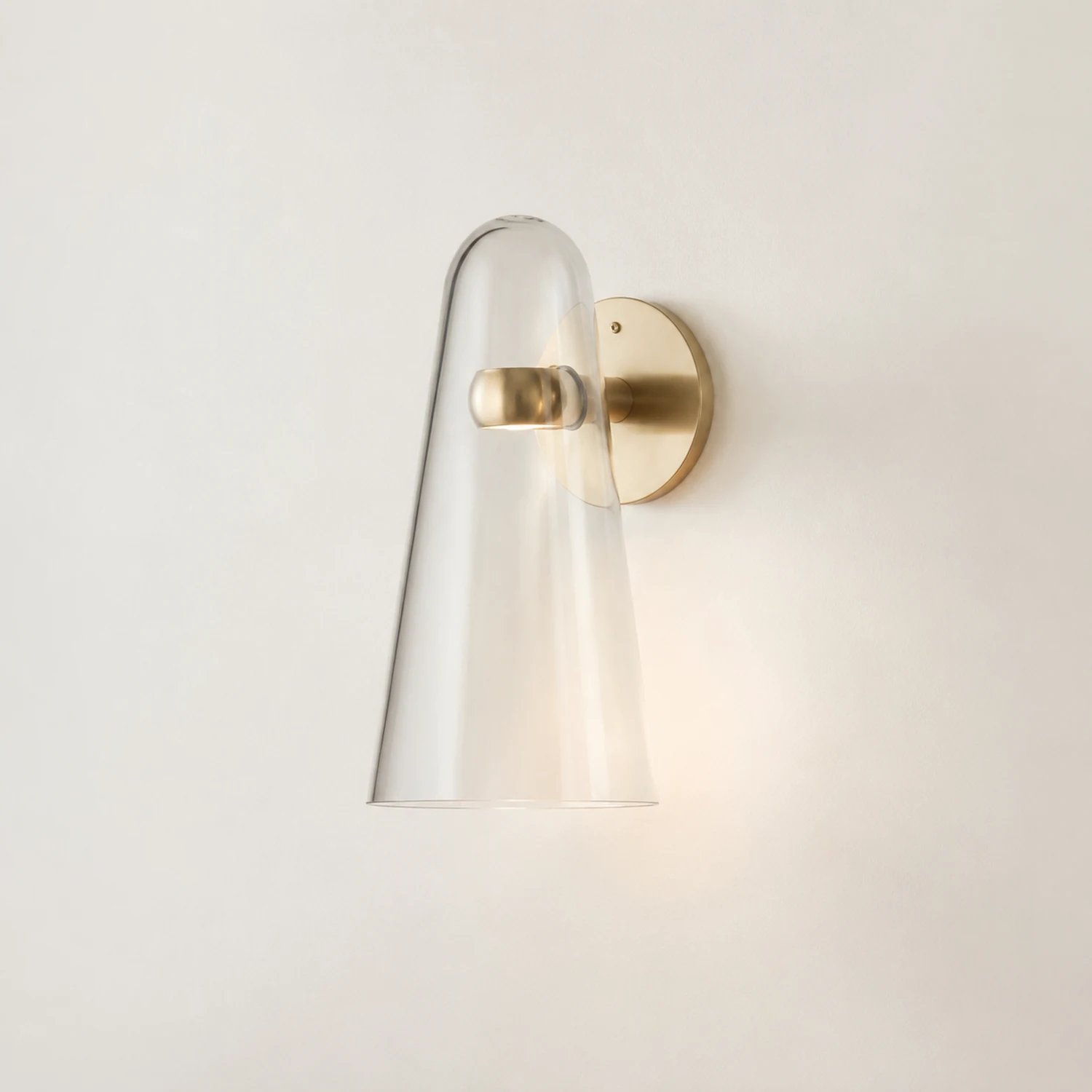 Blair Wandlampe, Glas & Metall, 25CM Lang - Lumpaz