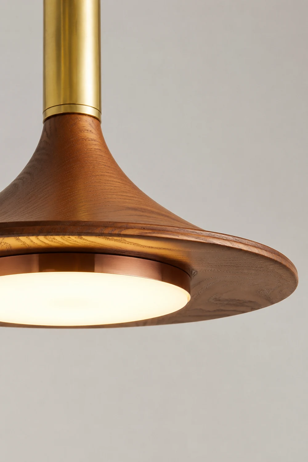 Carins Pendelleuchte,  Metall & Holz, 1/2/3-flammig, ∅25CM/35CM - Lumpaz