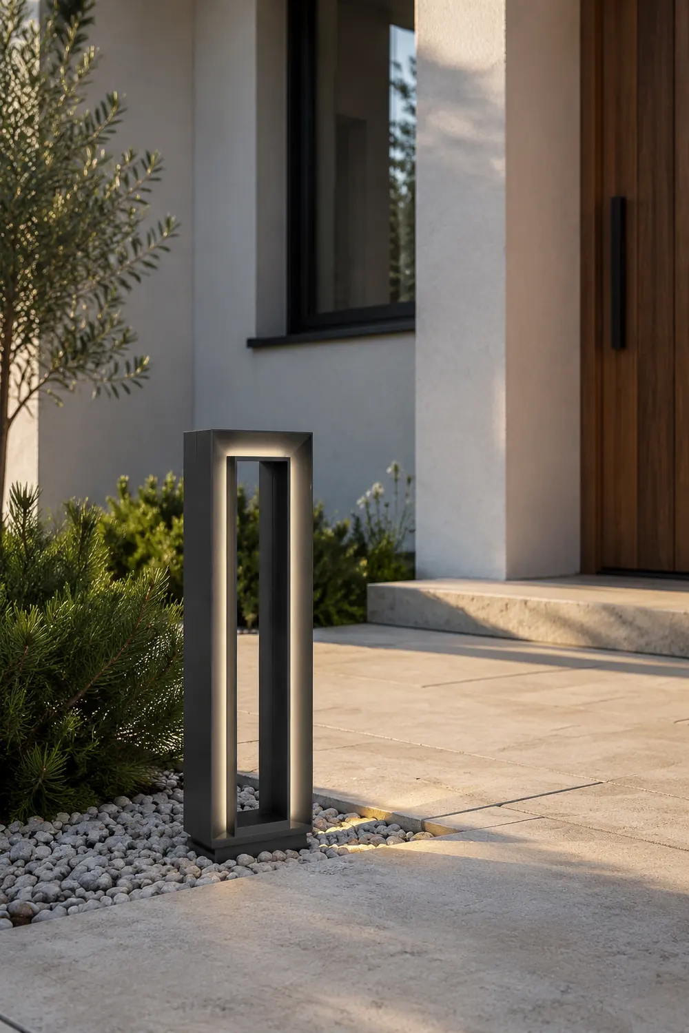 Pena Außen-Wegeleuchte Rechteckig, Solar, 62CM Lang - Lumpaz