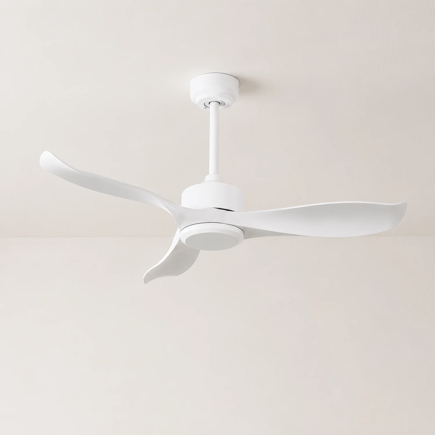 Haydn Weißer 3-Blatt-Deckenventilator, Metall & ABS, ∅132CM - Lumpaz