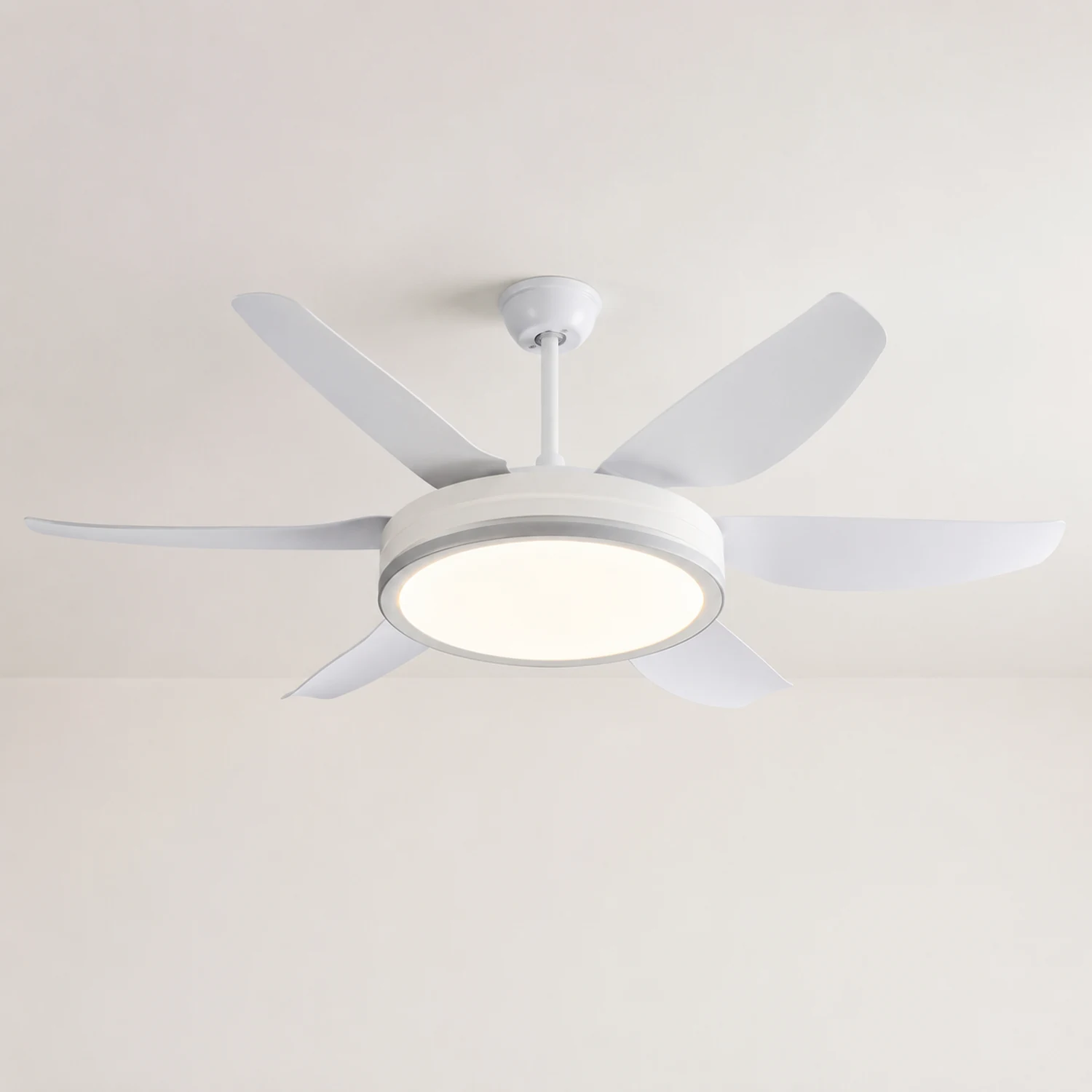 Haydn 6-Blatt-Deckenventilator mit Beleuchtung Grundlegend, 2 Farben, ∅130CM - Lumpaz
