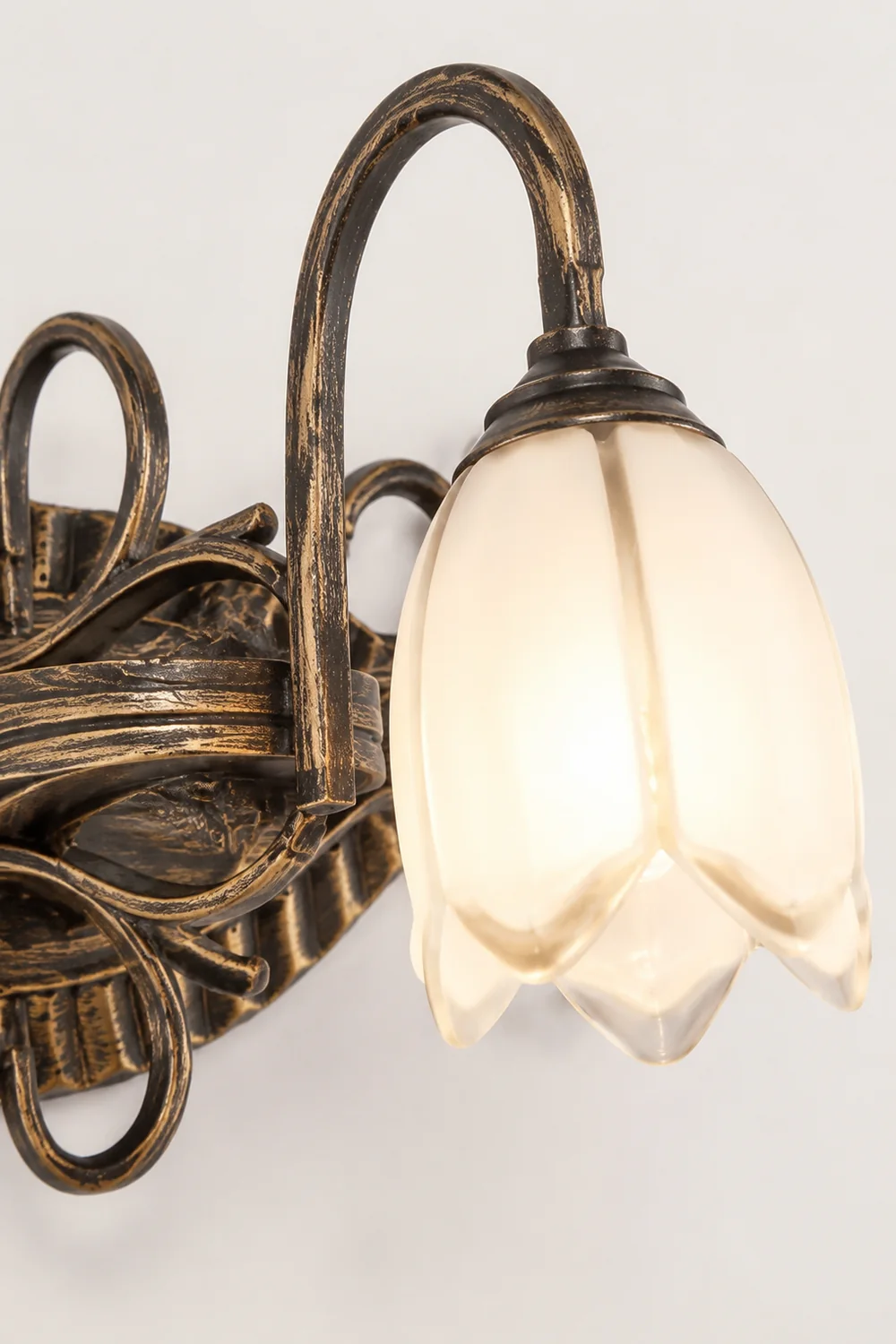 Félicie Antike Messing Spiegel Front Vanity Wandleuchte, 2/3-flammig - Lumpaz