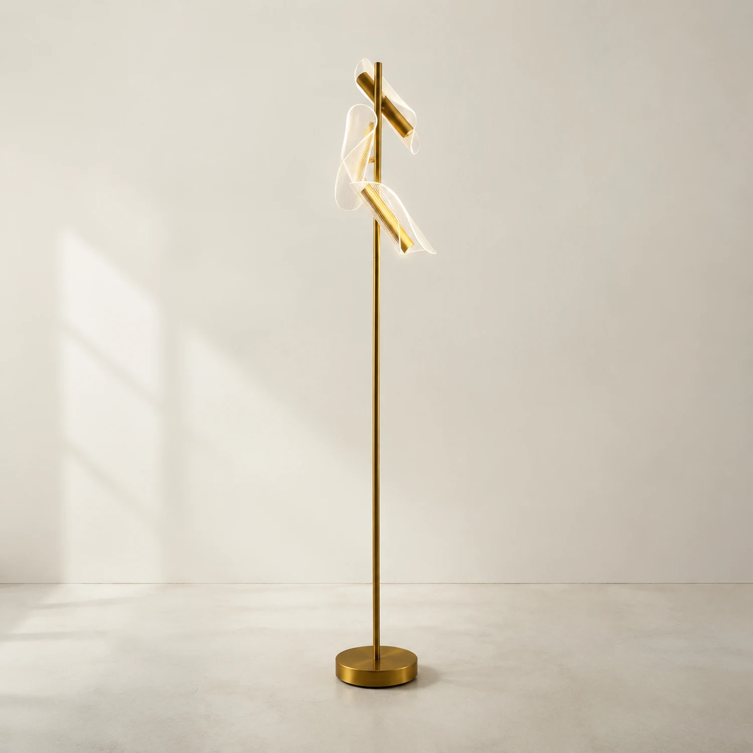 Salgado Wellige Stehlampe, 3-flammig - Lumpaz