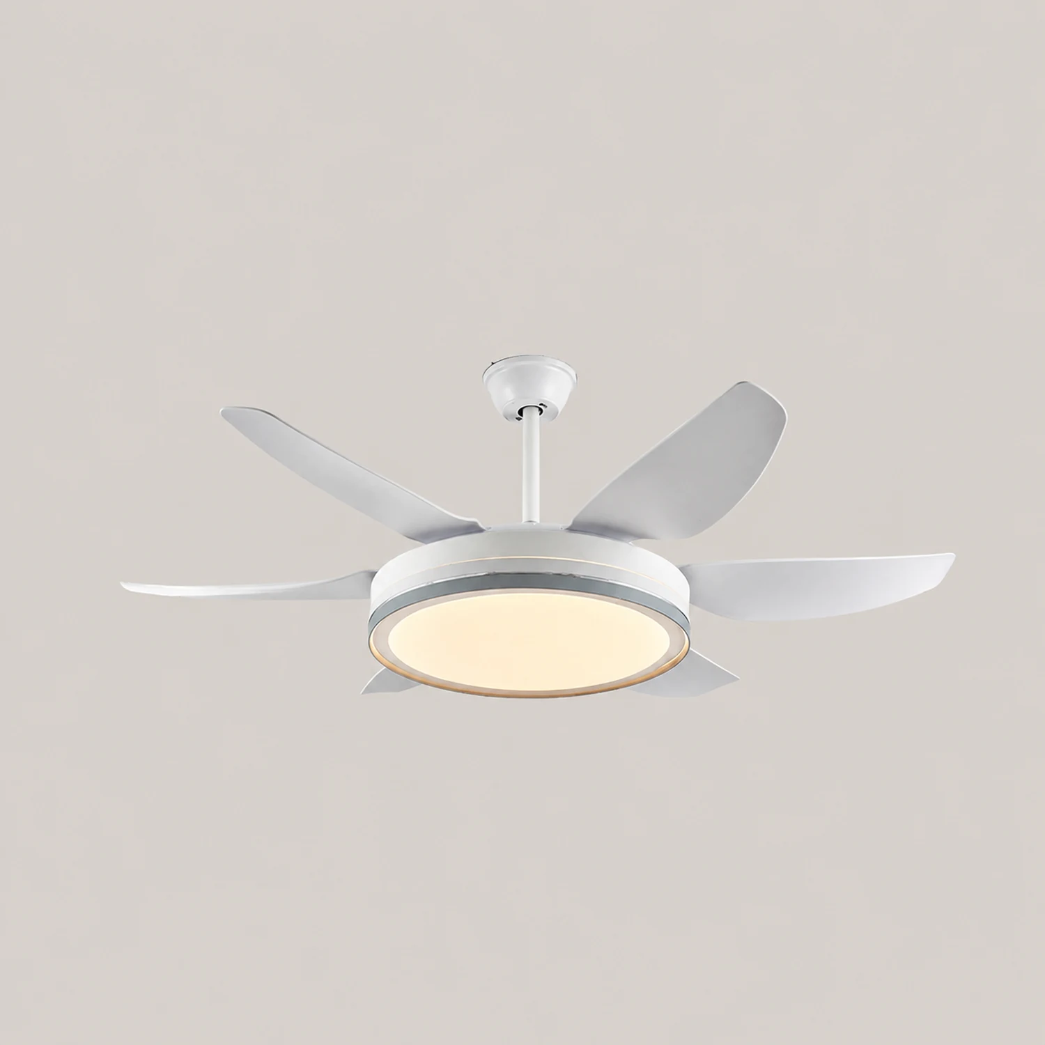 Haydn 6-Blatt-Deckenventilator mit Beleuchtung Grundlegend, 2 Farben, ∅130CM - Lumpaz