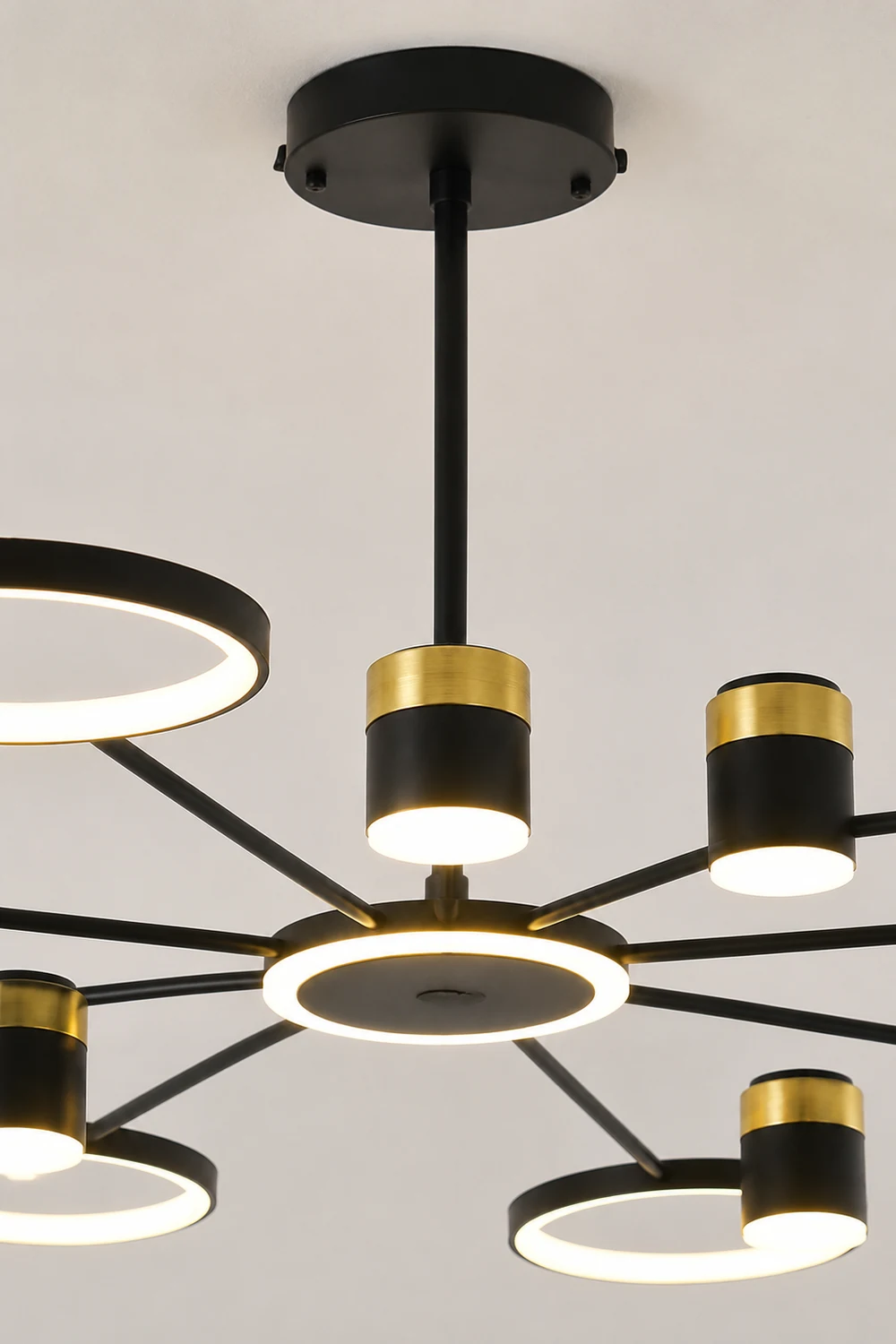 Moderner Kronleuchter Projektionslicht LED Sternenhimmel Lampe für Flur Schlafzimmer Wohnzimmer - Lumpaz