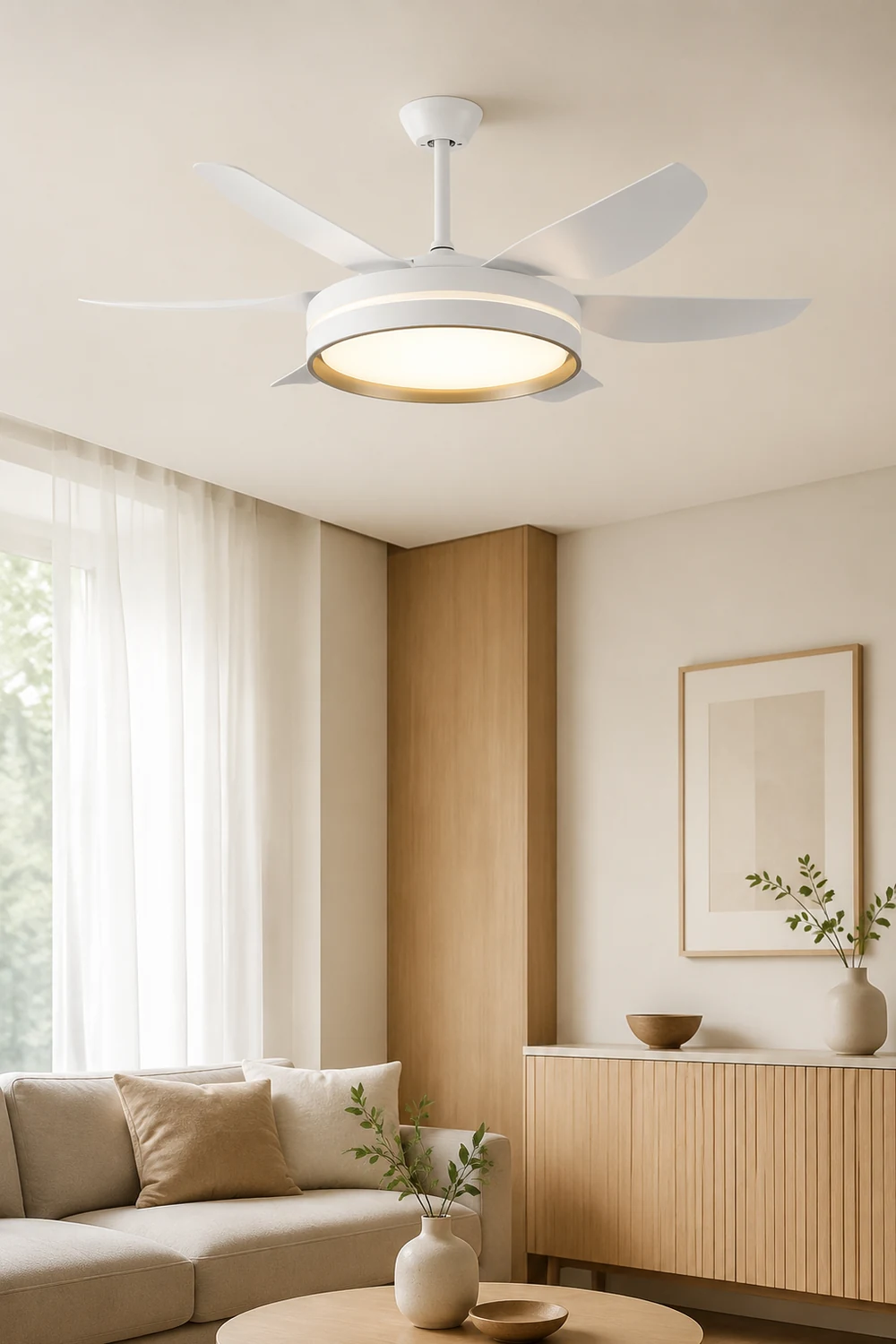 Haydn 6-Blatt-Deckenventilator mit Beleuchtung Grundlegend, ∅130CM - Lumpaz