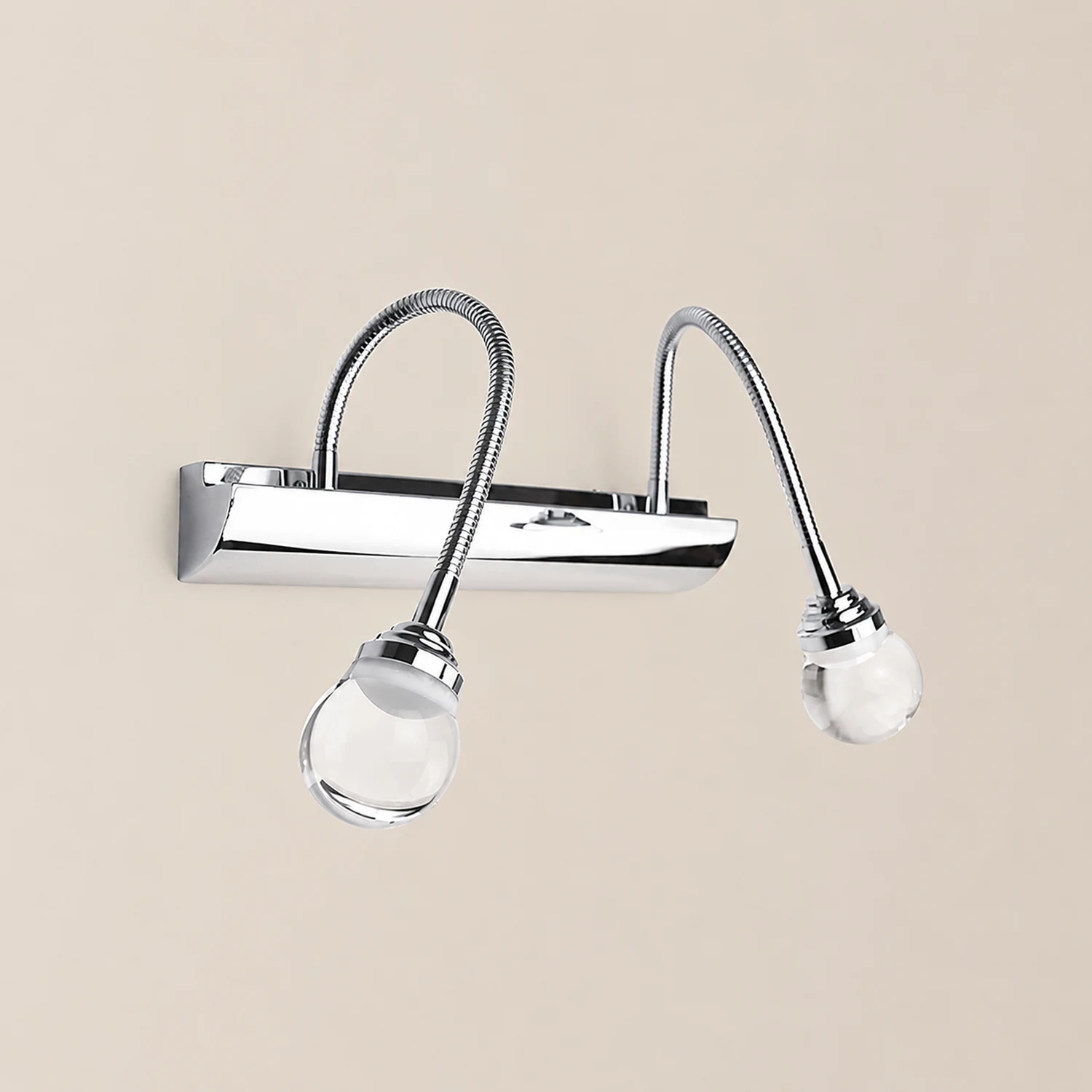 Leigh Flexible Spiegelfront Waschtisch-Wandleuchte, 2/3-flammig 20/46CM Lang - Lumpaz