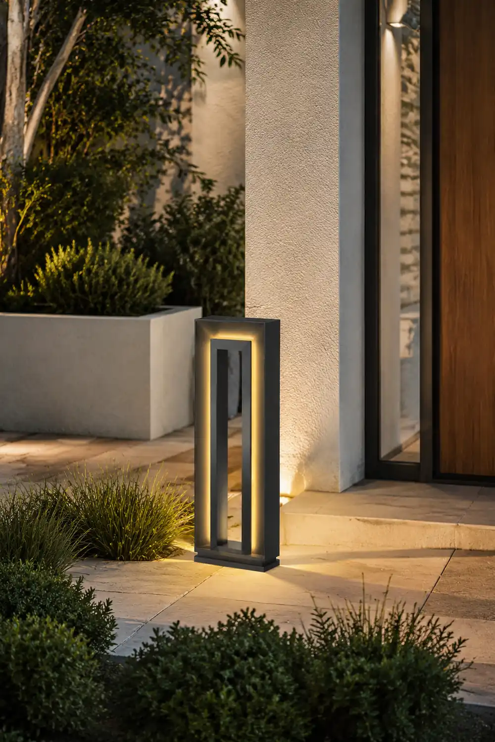 Pena Außen-Wegeleuchte Rechteckig, Solar, 62CM Lang - Lumpaz