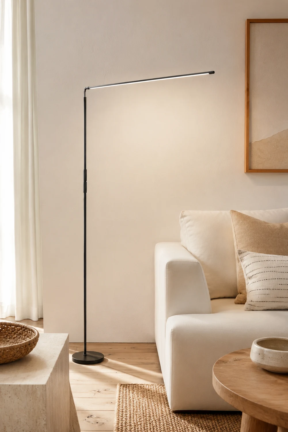 Edge Lineare Stehleuchte, Metall, 150CM Lang - Lumpaz