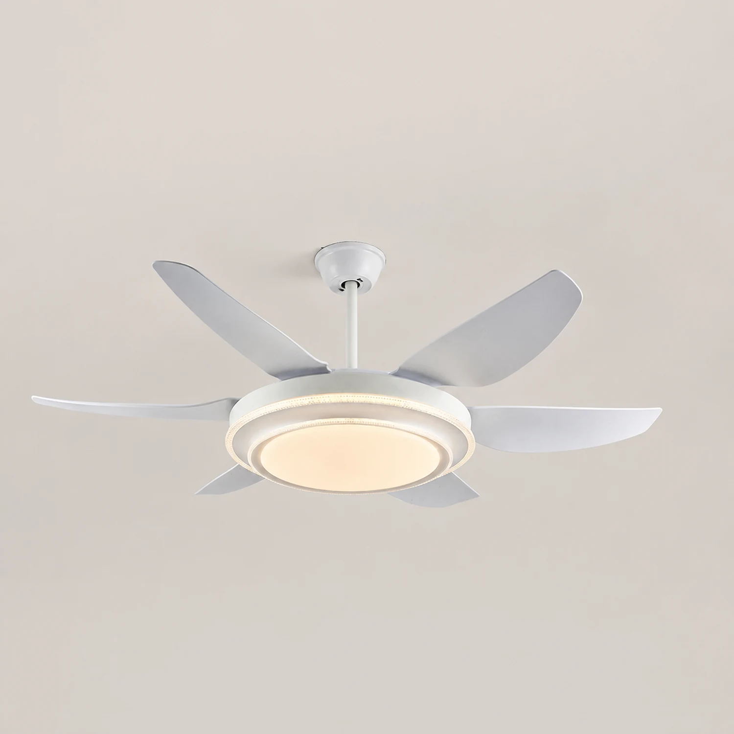 Haydn 6-Blatt-Deckenventilator mit Beleuchtung Grundlegend, 3 Farben, ∅130CM - Lumpaz
