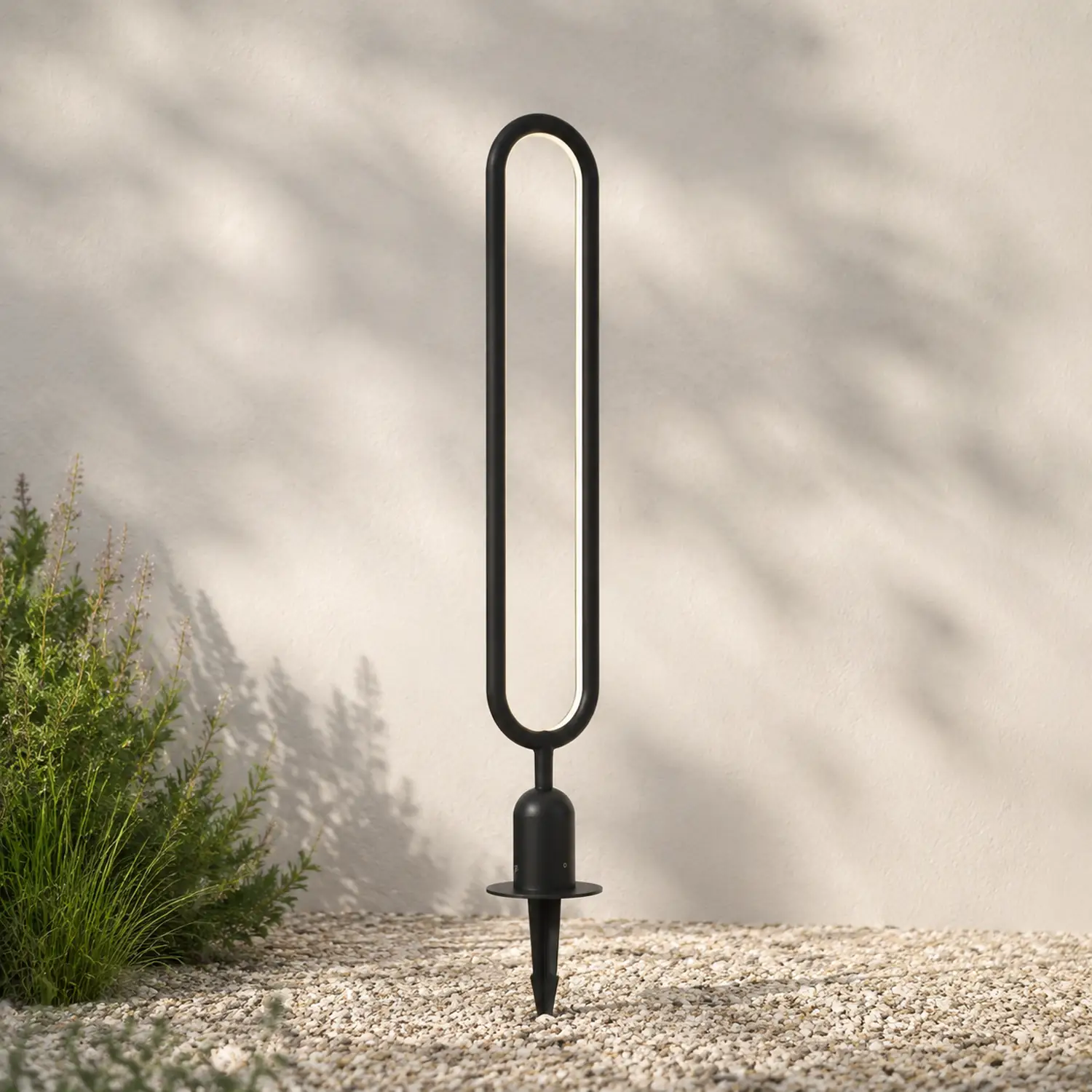 Pena Oval Außen-Pollerleuchte Solar, 40/60/120CM Lang - Lumpaz