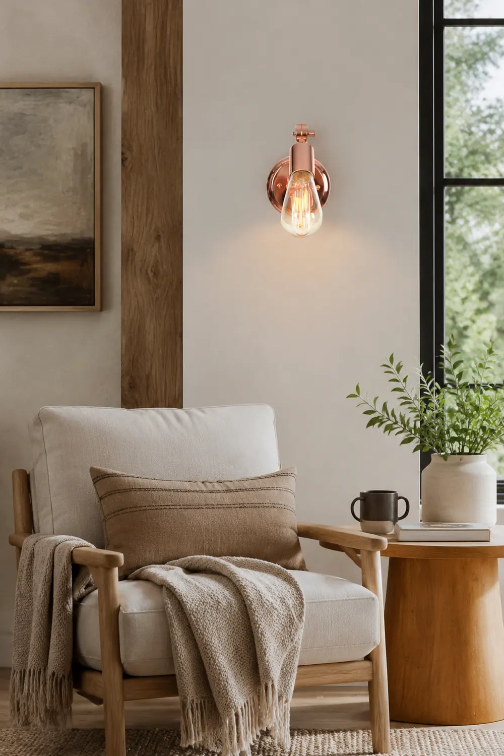Alessio Bulb Rosafarbige Gold Wandleuchte - Lumpaz