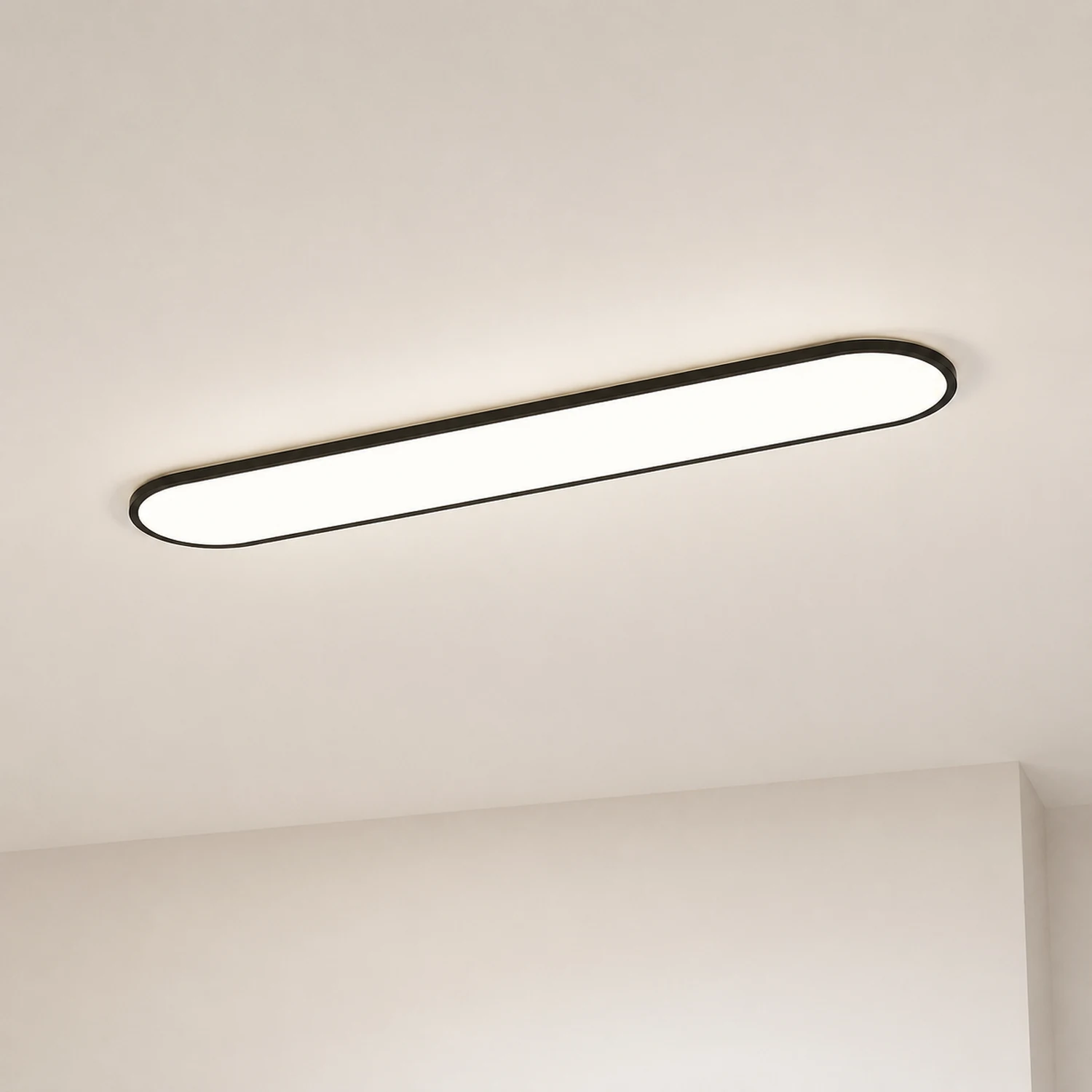Edge Deckenleuchte Oval，2 Farben, 41CM/60CM/80CM Lang - Lumpaz