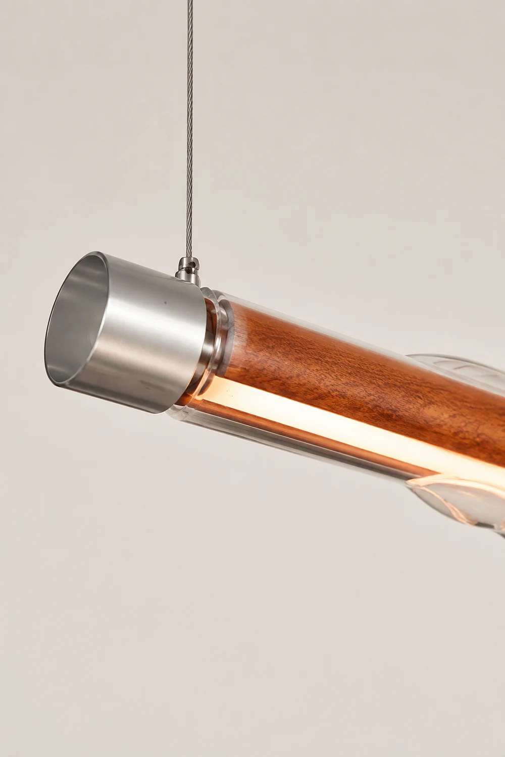 Edge Pendelleuchte, Metall & Glas, 2 Farben,121CM Lang - Lumpaz