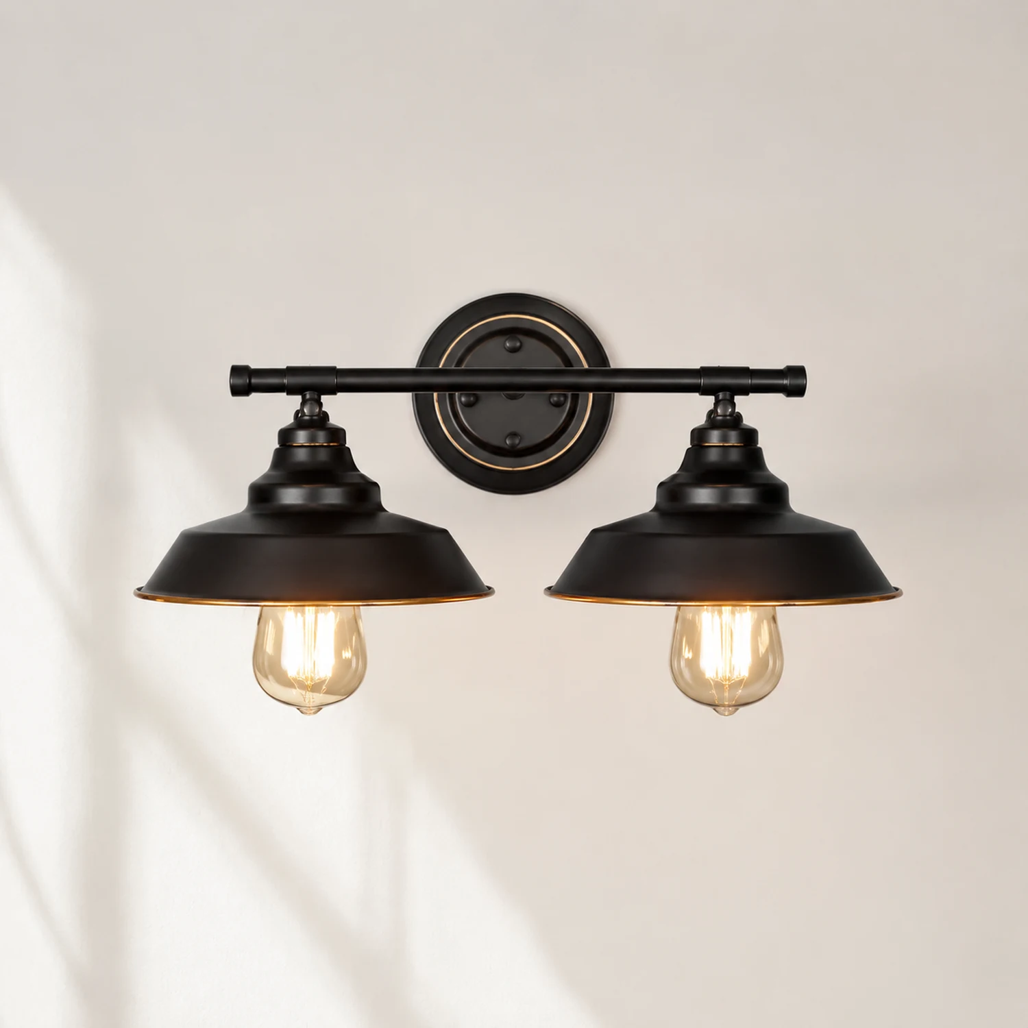 Alessio Retro-Spiegelfront-Wandleuchte, 2/3-flammig, 50/84CM Lang - Lumpaz