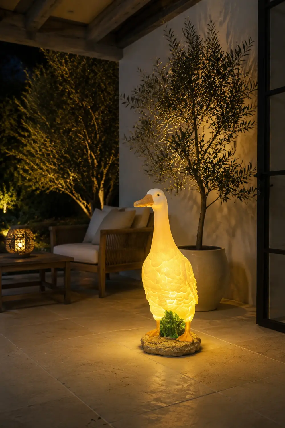 Minori Gartendekoration Gansform, Solar, 3 Stile - Lumpaz