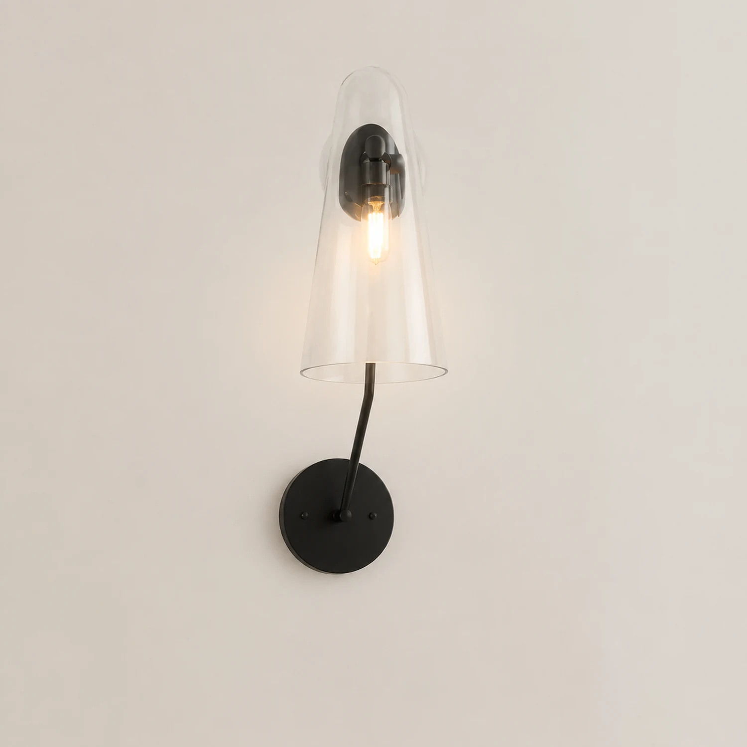 Blair Wandlampe, Glas & Metall, 25CM Lang - Lumpaz