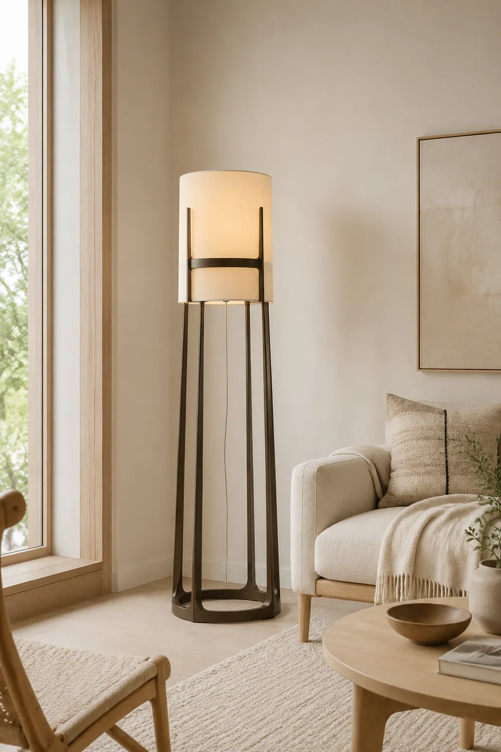 Eryn Moderne Stehleuchte, Metall, 160CM Lang - Lumpaz