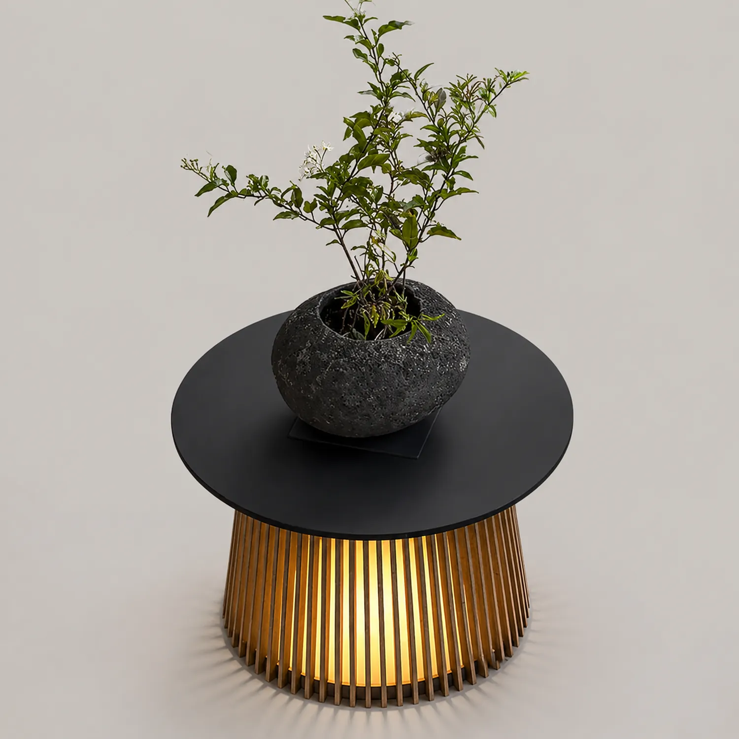 Orr Außenstehleuchte /mit Tisch, Solar, Höhe 40/50/70CM - Lumpaz