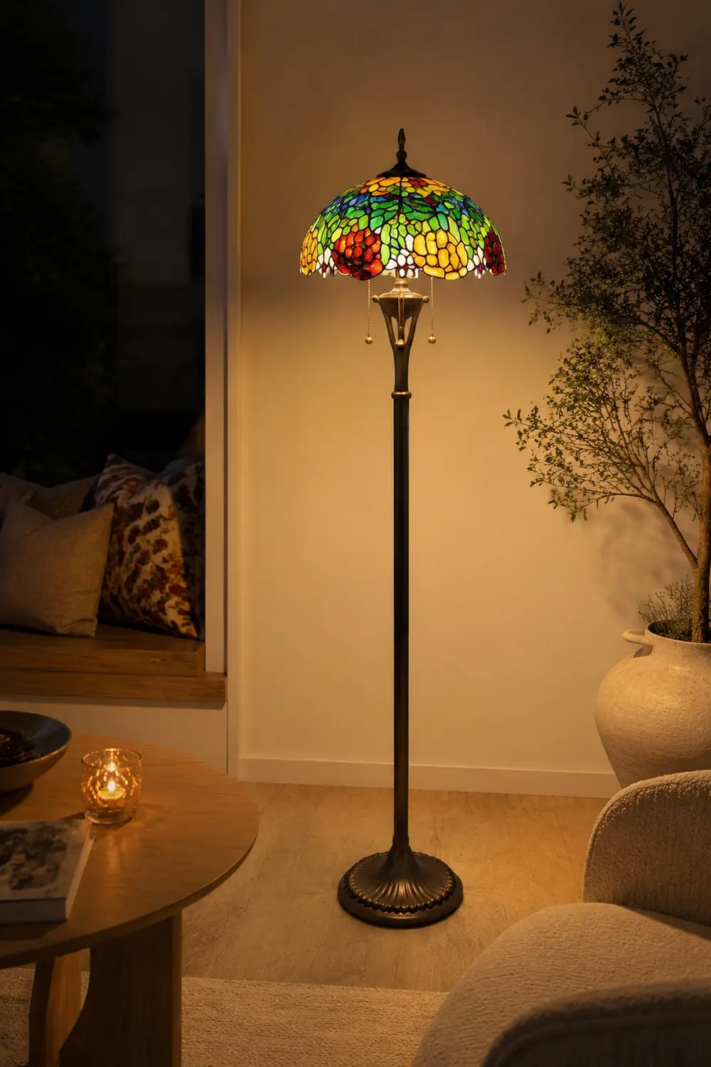 Alessio Trauben Stehlampe, Metall, 165CM Lang - Lumpaz