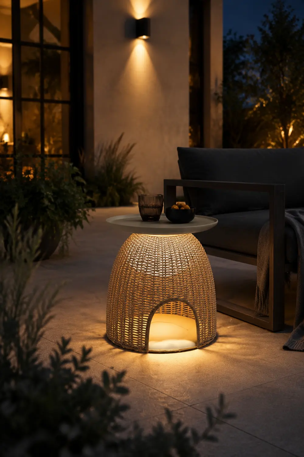 Ritta Außenstehleuchte /mit Tisch, Solar, 40/47CM Lang - Lumpaz