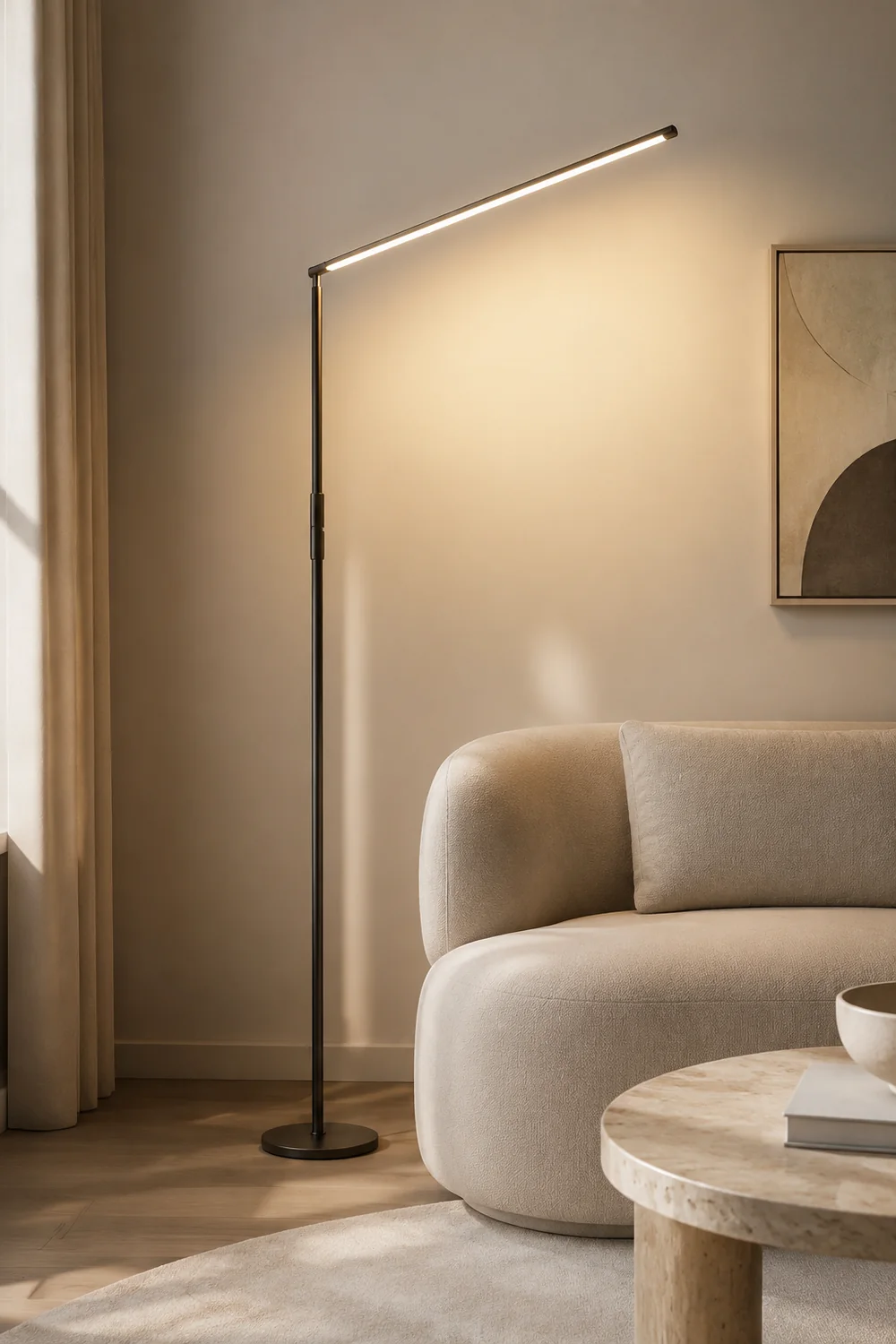Edge Lineare Stehleuchte, Metall, 150CM Lang - Lumpaz